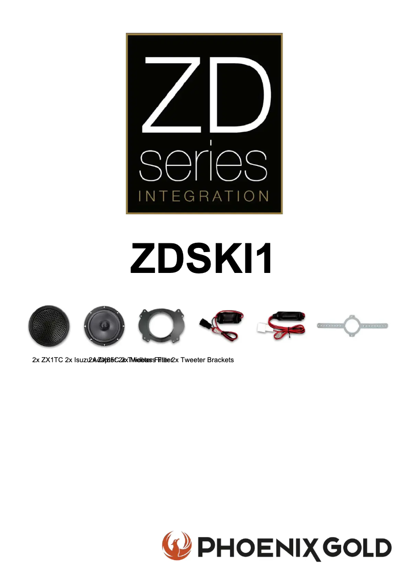 Page 1 de la notice Manuel utilisateur Phoenix Gold ZDSKI1