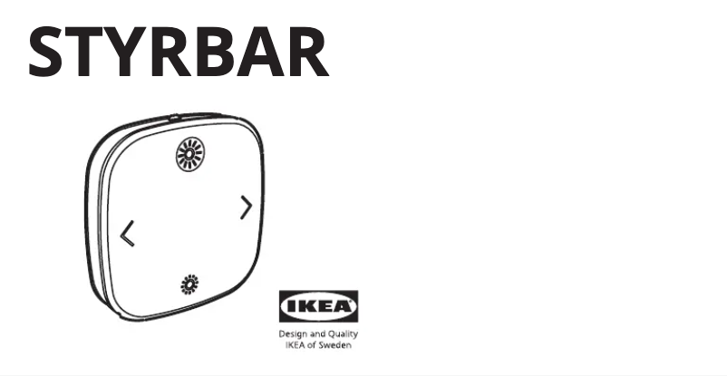 Page 1 de la notice Manuel utilisateur Ikea STYRBAR 004.680.45