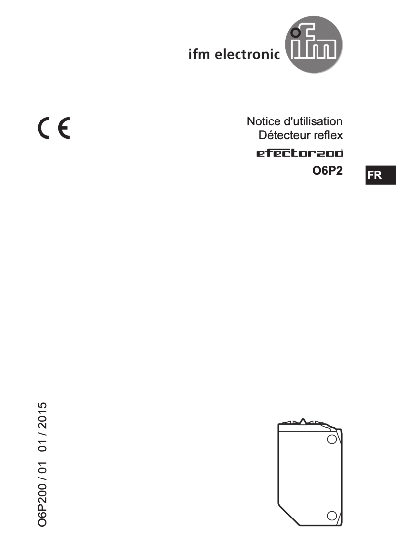 Page 1 de la notice Manuel utilisateur IFM O6P202