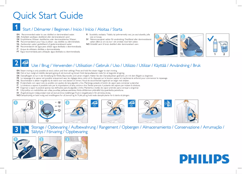 Página 1 del manual Guía de inicio rápido Philips HI5912
