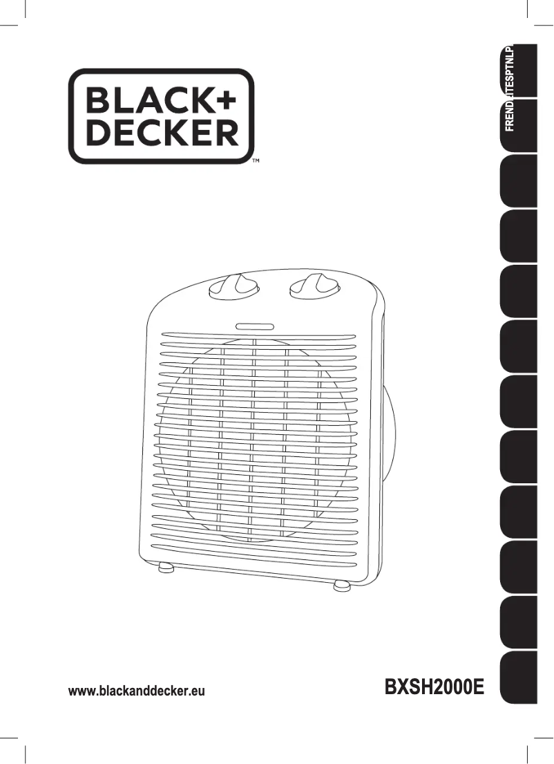 Page 1 de la notice Manuel utilisateur Black & Decker BXSH2000E