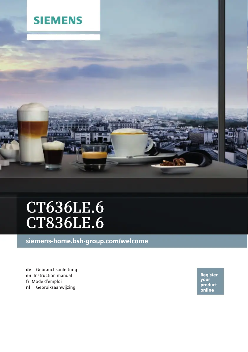 Page 1 de la notice Manuel utilisateur Bosch CT636LES6