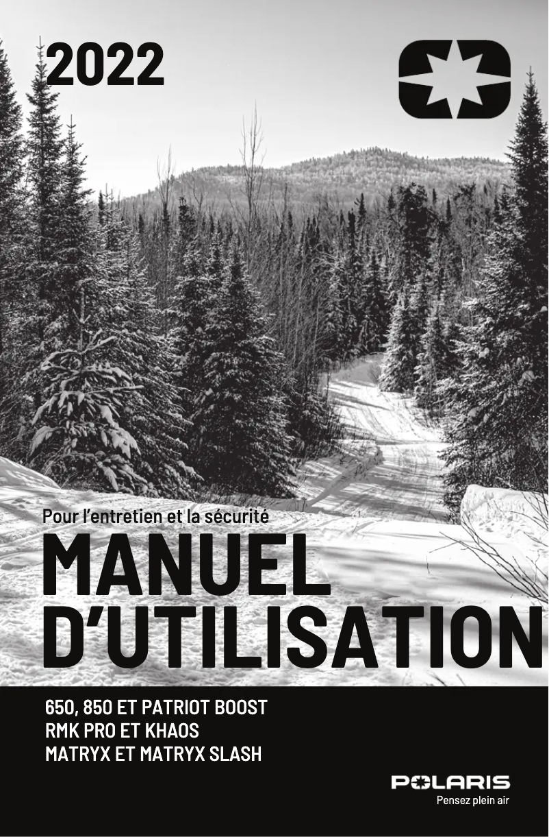 Página 1 del manual Manual de usuario Polaris 850 RMK Khaos Slash 165 (2022)
