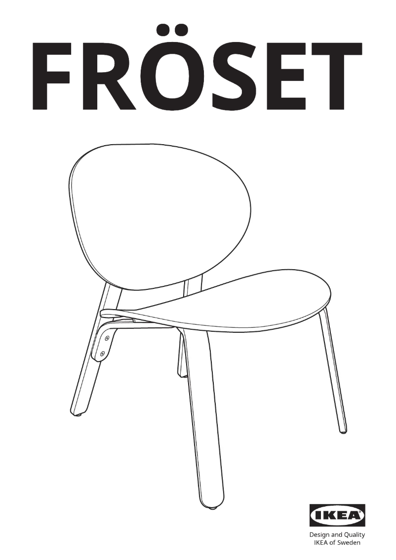Page 1 de la notice Manuel utilisateur Ikea FRÖSET 204.296.04