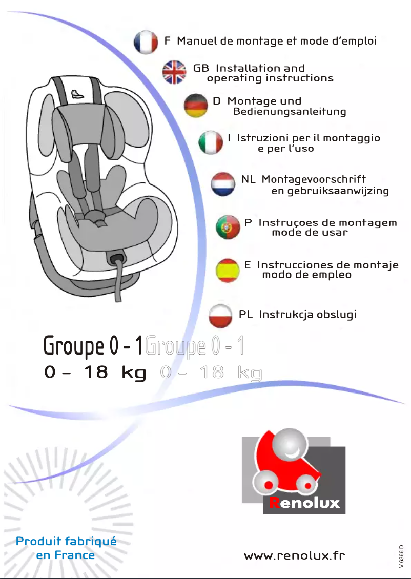 Page 1 de la notice Manuel utilisateur Renolux Stream