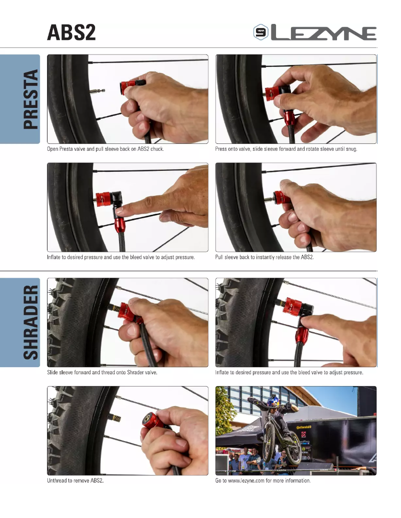 Page 1 de la notice Manuel utilisateur Lezyne A1116009