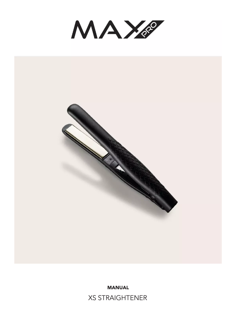 Page 1 of the manual User Manual Max Pro XS