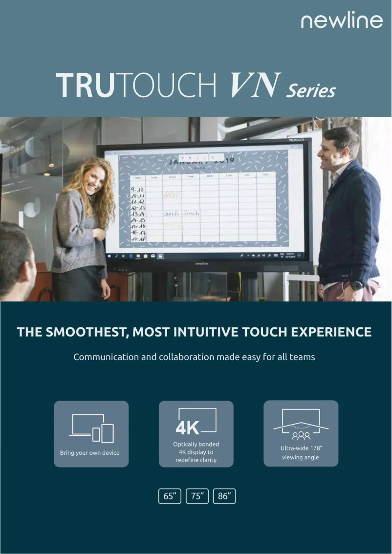 Page 1 de la notice Brochure Newline TT-7518VN