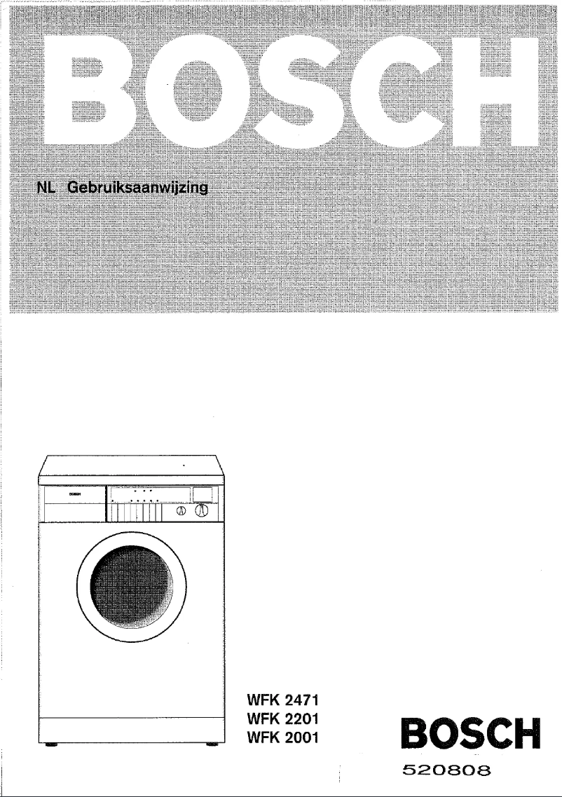 Página 1 del manual Manual de usuario Bosch WFK2201