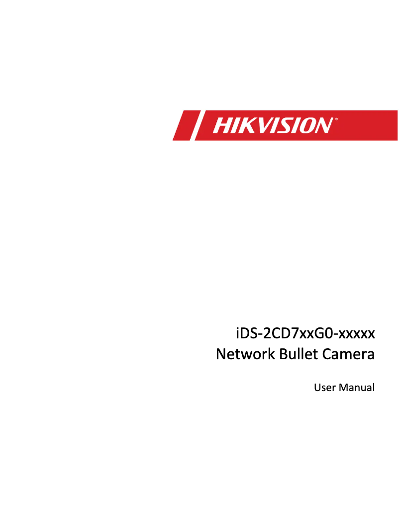 Page 1 de la notice Manuel utilisateur Hikvision iDS-2CD7AC5G0-IZHS
