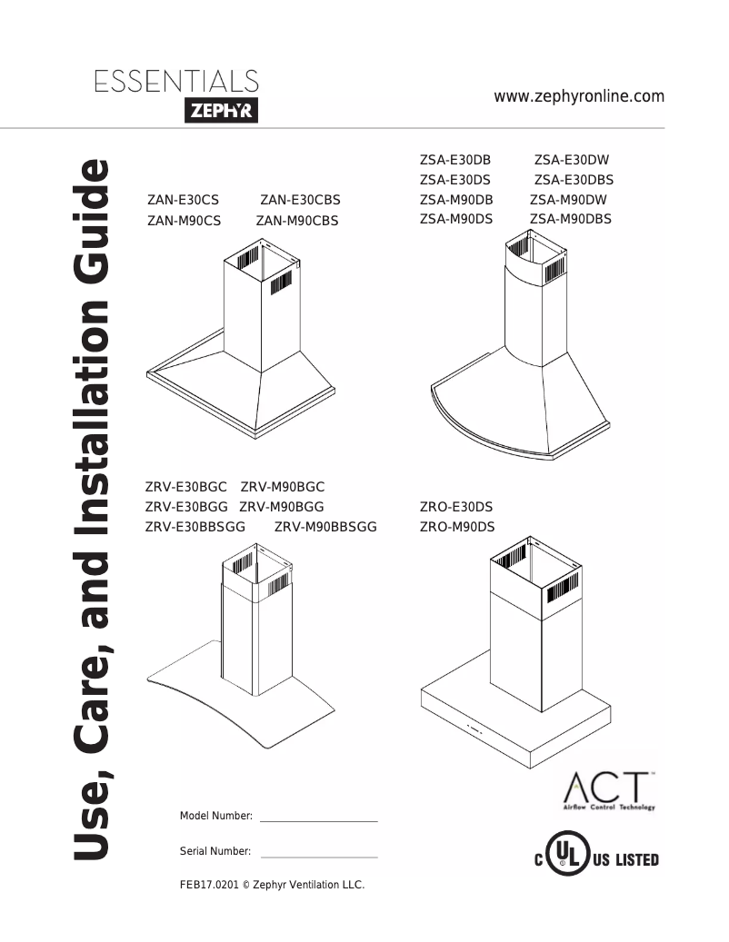 Página 1 del manual Manual de usuario Zephyr ZRO-E30DS