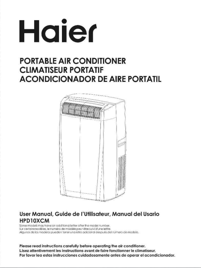 Page 1 de la notice Manuel utilisateur Haier HPD10XCM