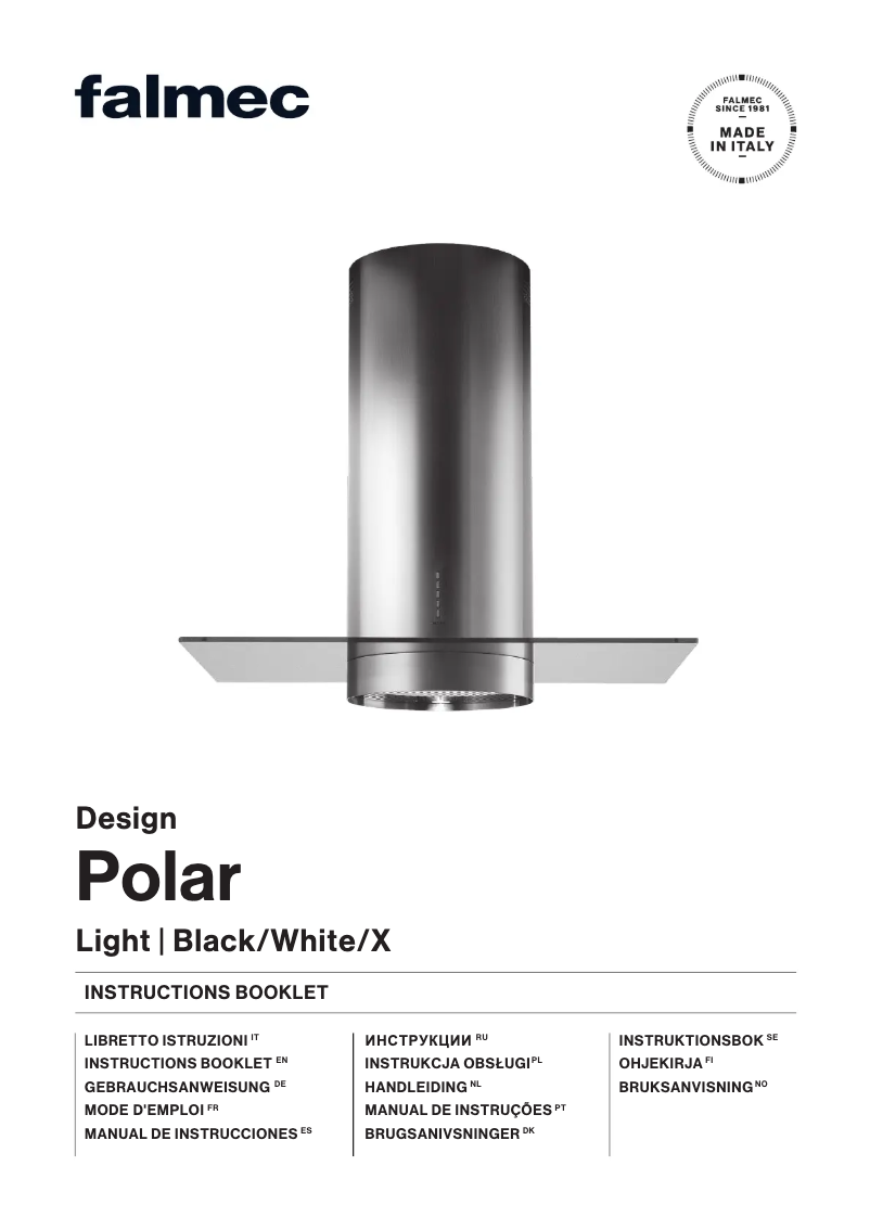 Página 1 del manual Manual de usuario Falmec Polar X