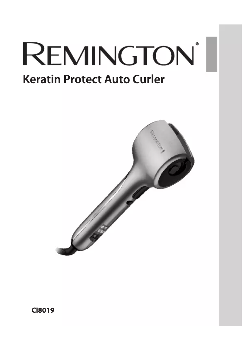Page 1 de la notice Manuel utilisateur Remington Keratin Protect CI8019