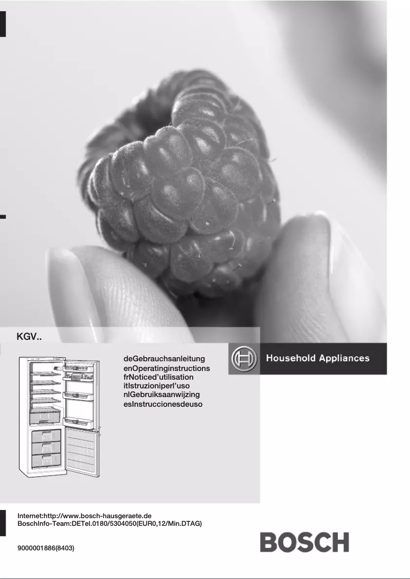 Page 1 de la notice Manuel utilisateur Bosch KGV31422