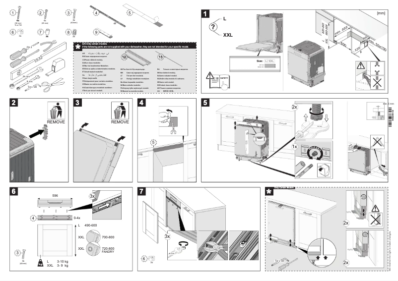 Page 1 de la notice Guide d'installation Gorenje GI672C60X