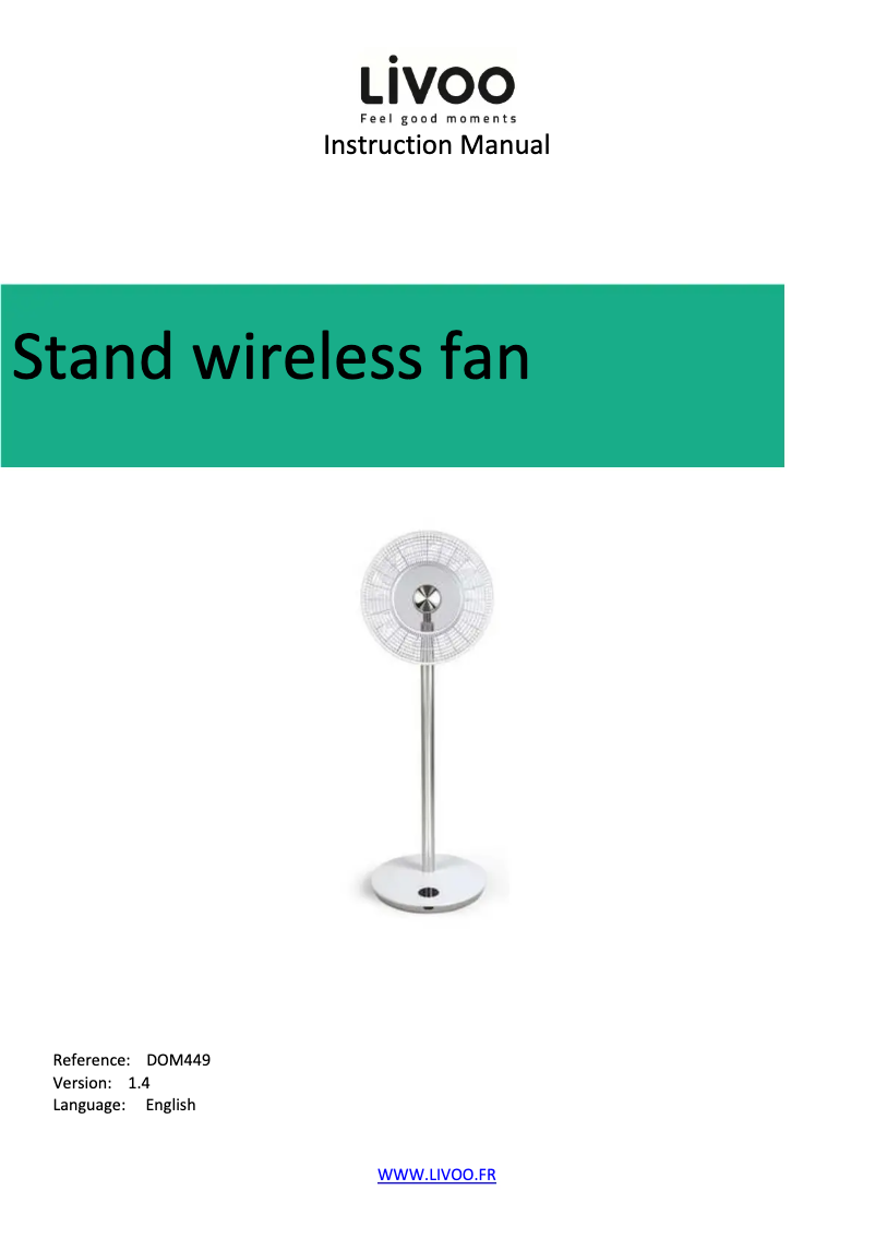 Page 1 de la notice Manuel utilisateur Livoo DOM449
