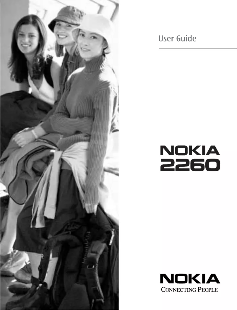 Page 1 de la notice Manuel utilisateur Nokia 2260