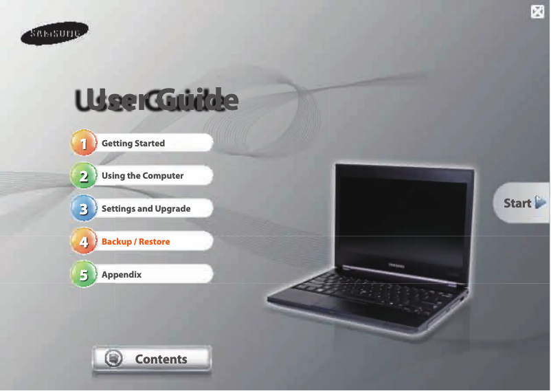 Page 1 de la notice Manuel utilisateur Samsung NP410B2BI