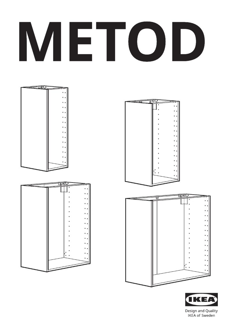Page 1 de la notice Manuel utilisateur Ikea METOD 204.171.49