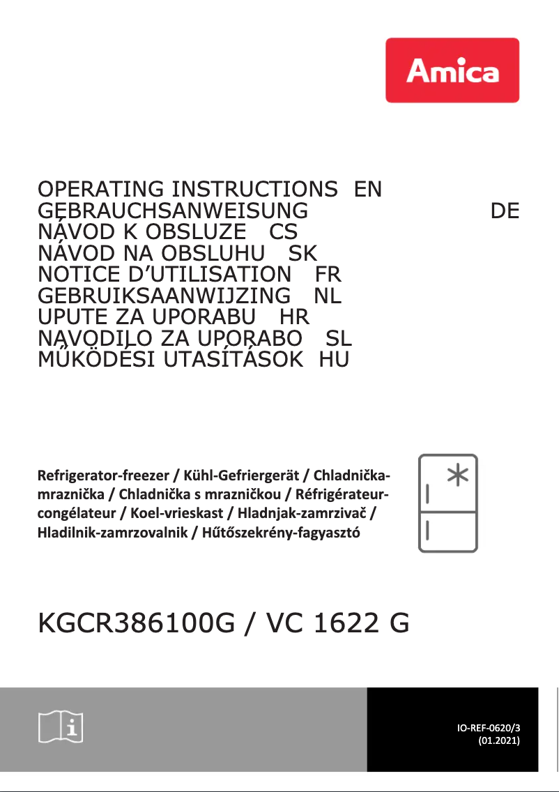 Page 1 de la notice Manuel utilisateur Amica KGCR 386 100 G