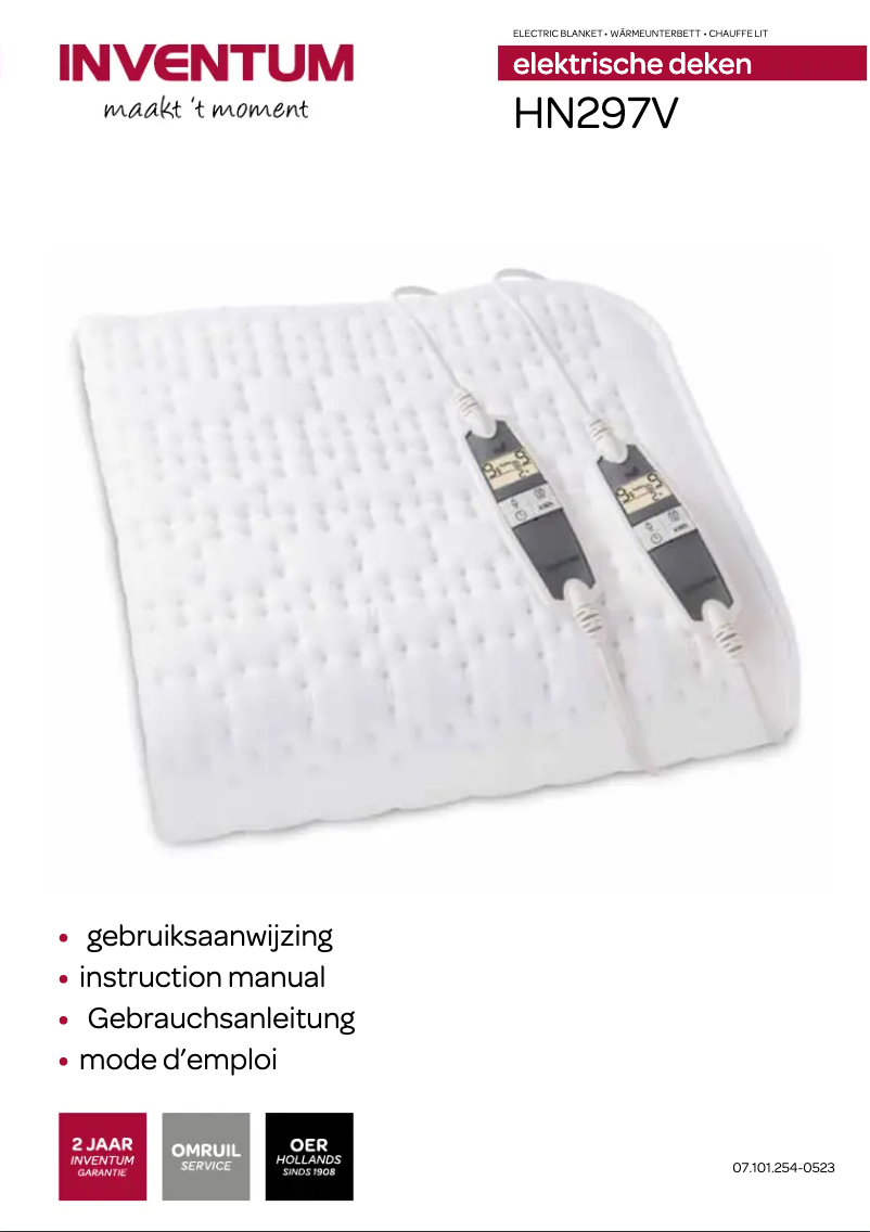 Page 1 de la notice Manuel utilisateur Inventum HN297V