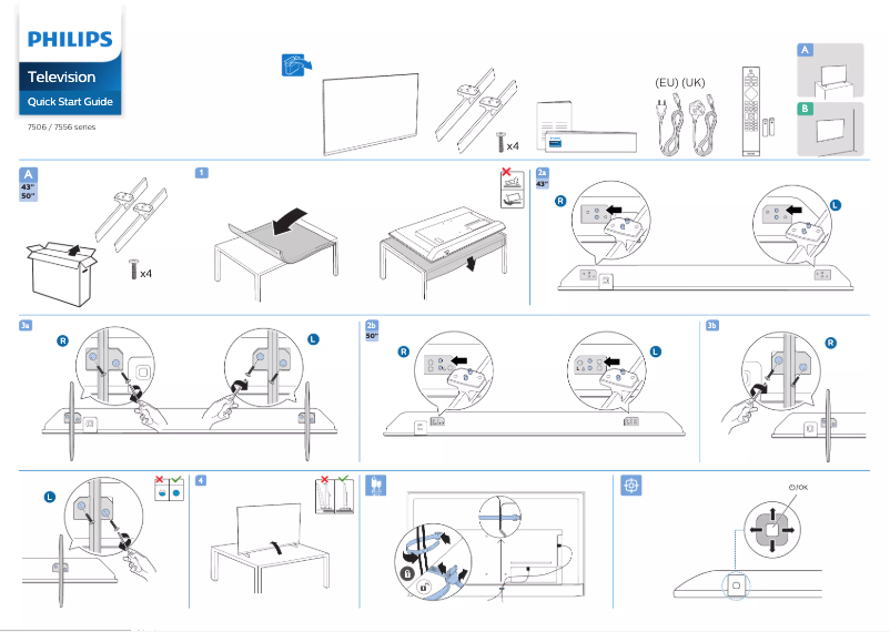 Image de la première page du manuel de l'appareil 43PUS7506