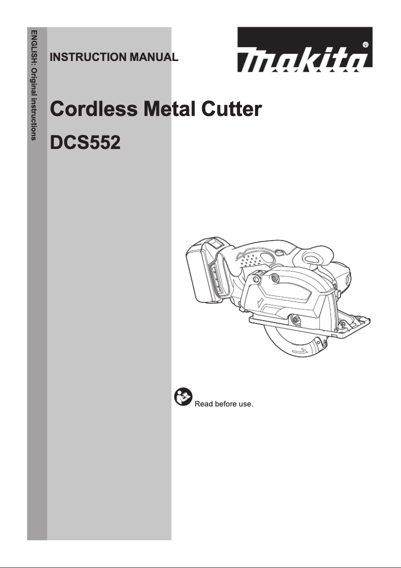 Page 1 de la notice Manuel utilisateur Makita DCS552RTJ