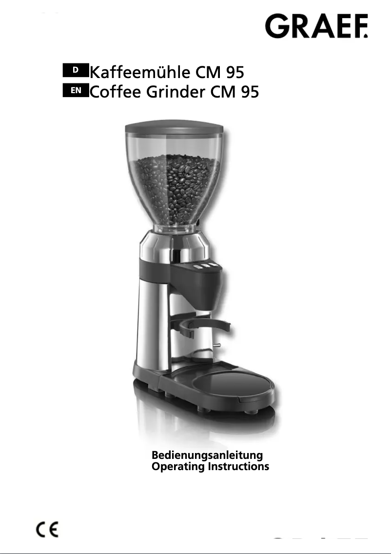 Page 1 of the manual User Manual Graef CM 95