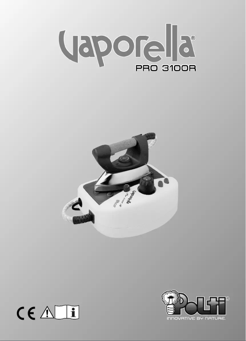 Page 1 de la notice Manuel utilisateur Polti Vaporella Pro 3100 R