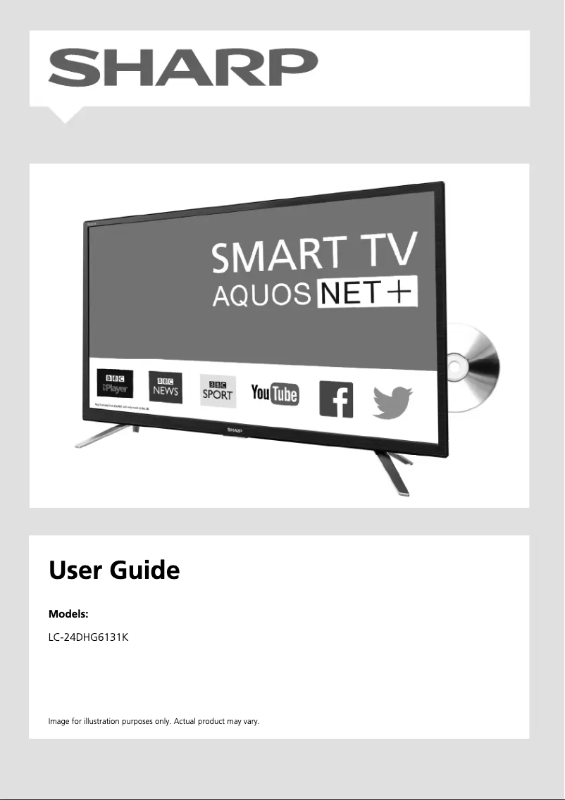 Page 1 de la notice Manuel utilisateur Sharp LC-24DHG6131K