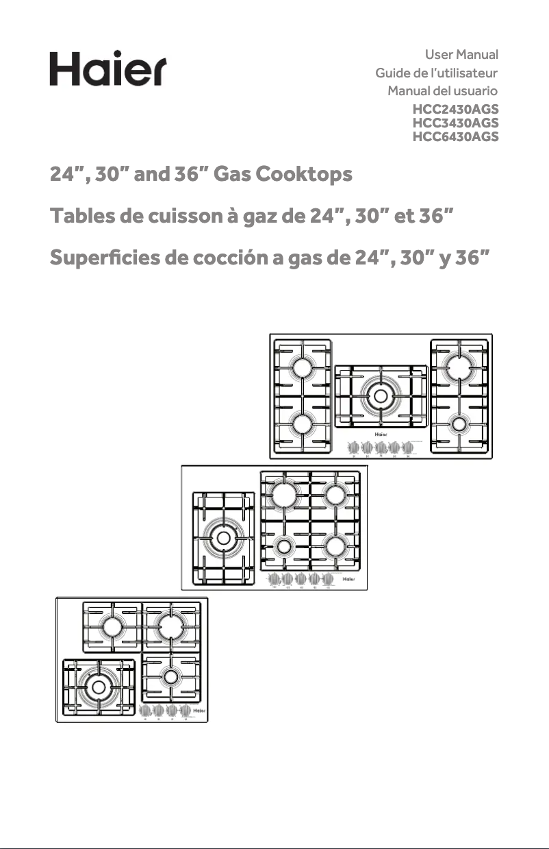 Página 1 del manual Manual de usuario Haier HCC6430AGS
