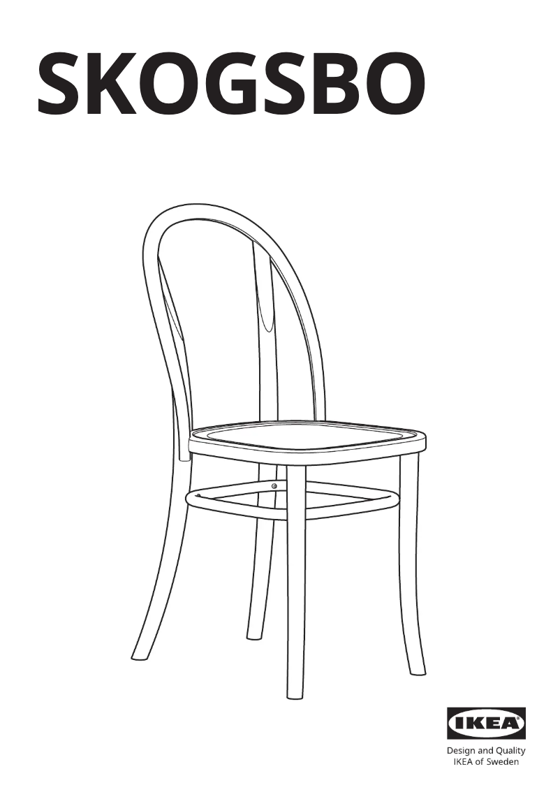 Page 1 de la notice Manuel utilisateur Ikea SKOGSBO 505.299.42