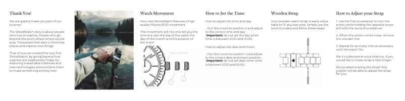 Page 1 de la notice Manuel utilisateur WoodWatch Maverick
