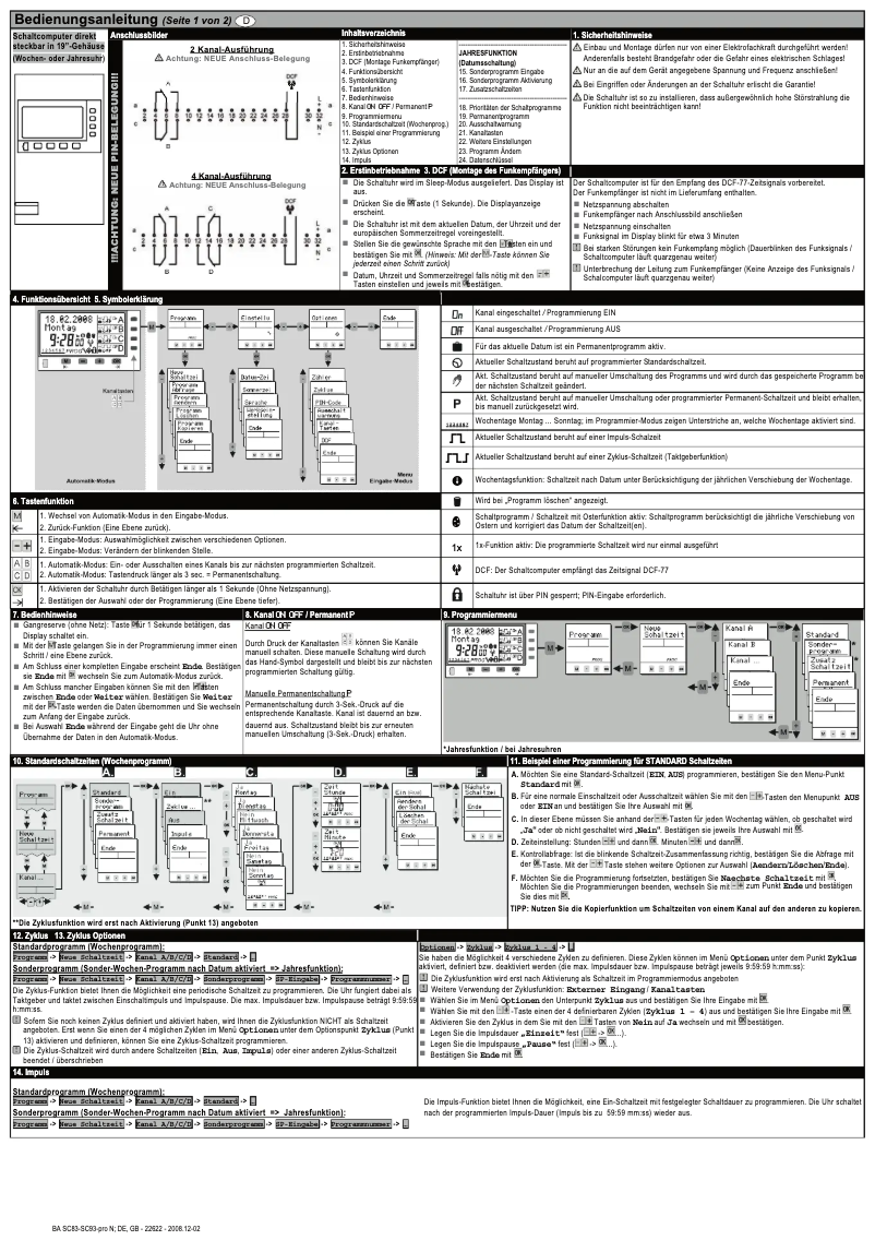 Page 1 de la notice Manuel utilisateur Müller SC 93.40 pro