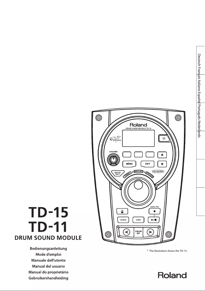 Page 1 de la notice Manuel utilisateur Roland TD-15