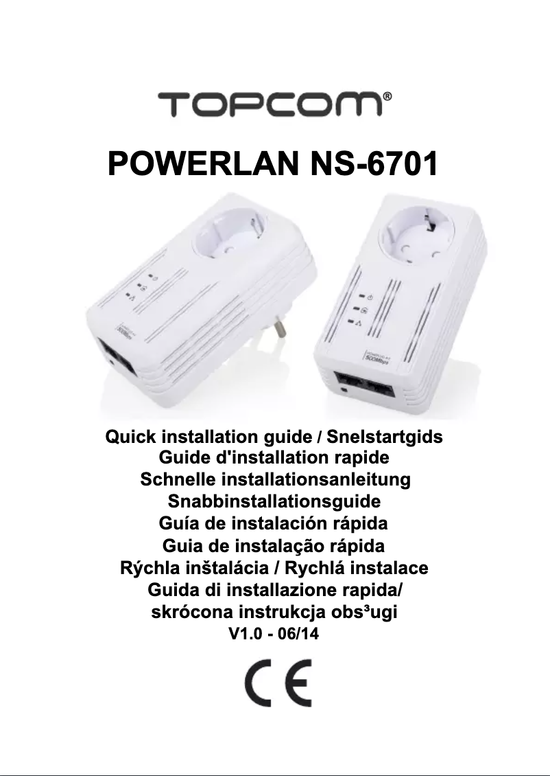 Page 1 de la notice Manuel utilisateur Topcom NS-6701