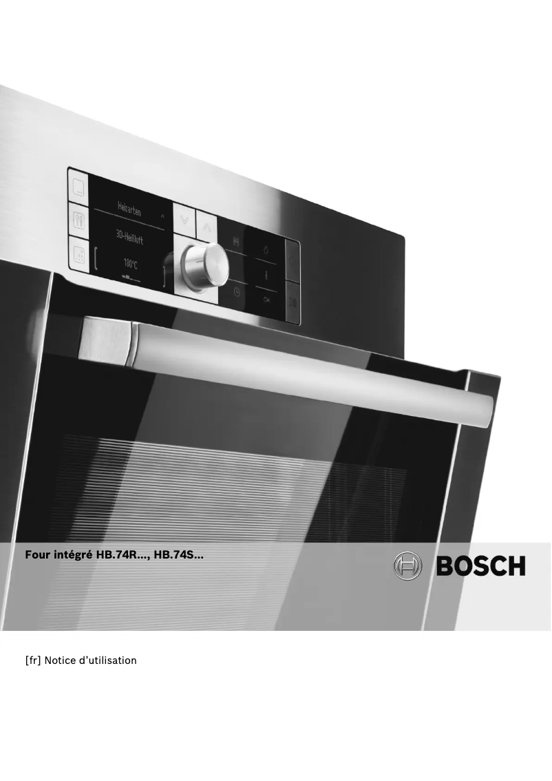 Page 1 of the manual Instruction Manual Bosch HBA74S461E