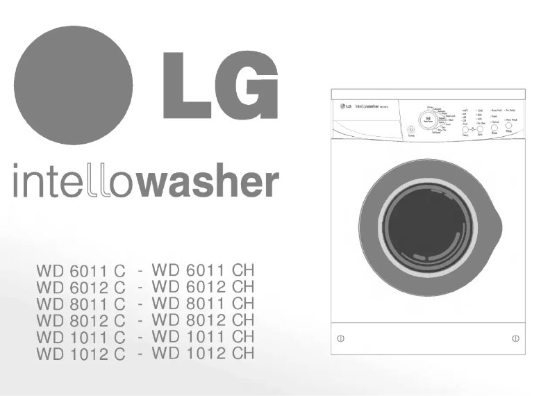 Página 1 del manual Manual de usuario LG WD-1011C