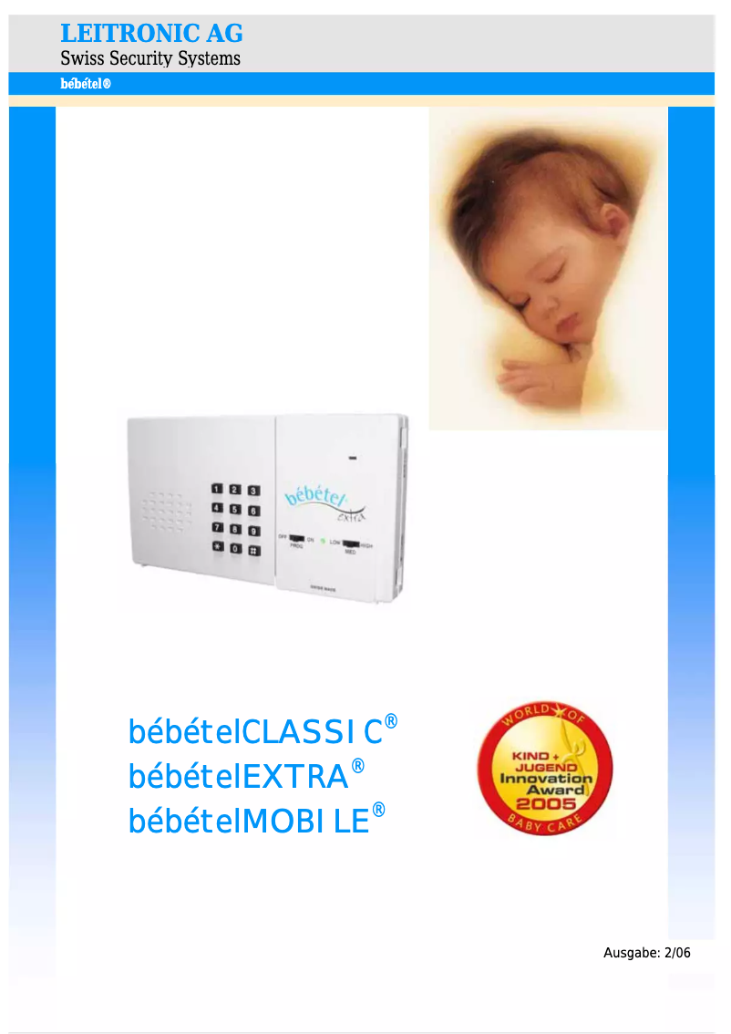 Page 1 de la notice Manuel utilisateur Bébétel Mobile