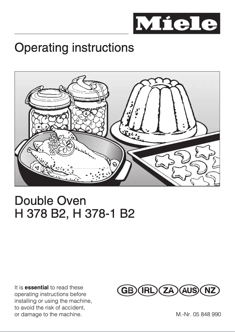 Page 1 de la notice Manuel utilisateur Miele H 378-1