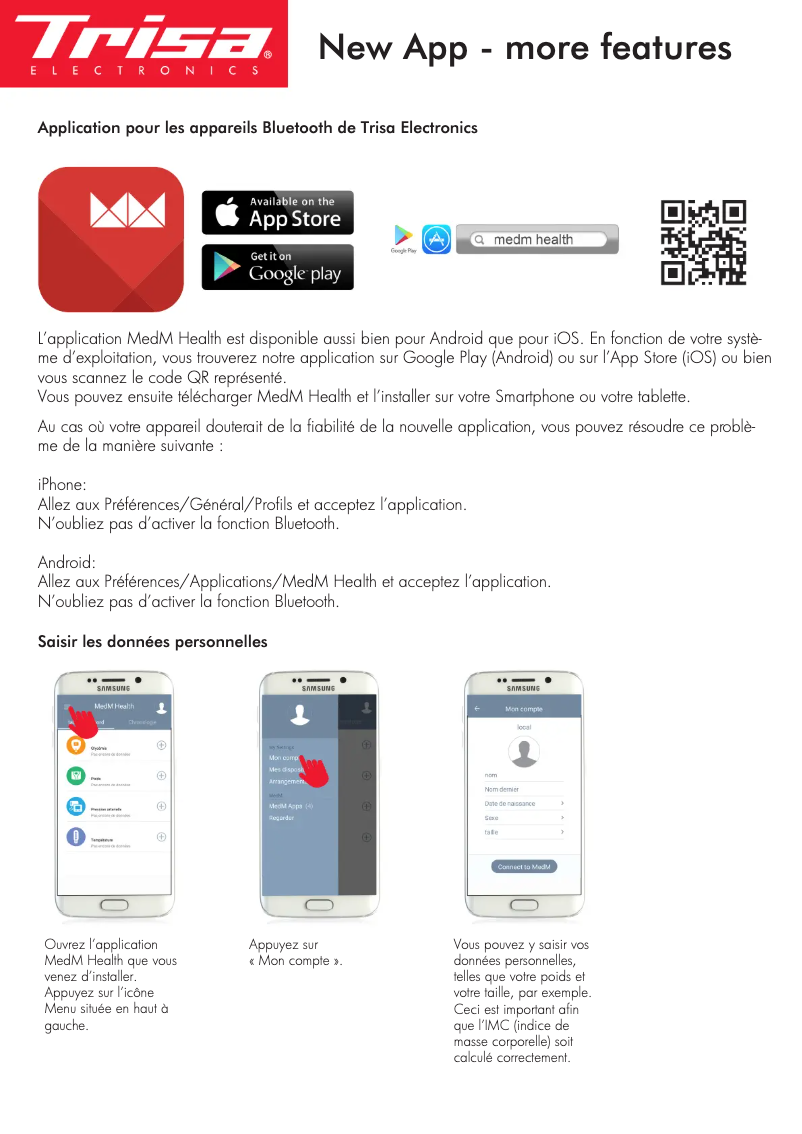 Page 1 de la notice Manuel utilisateur Trisa Simple Wrist 4.0 1881