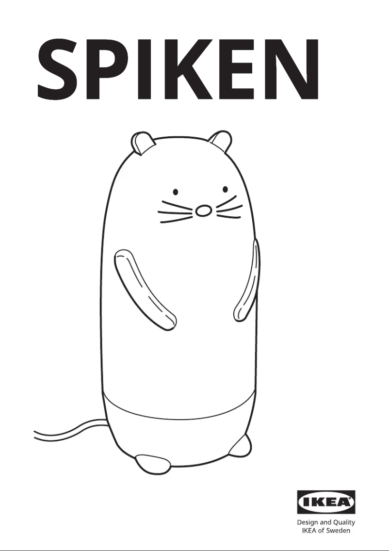 Page 1 de la notice Manuel utilisateur Ikea SPIKEN 504.691.46