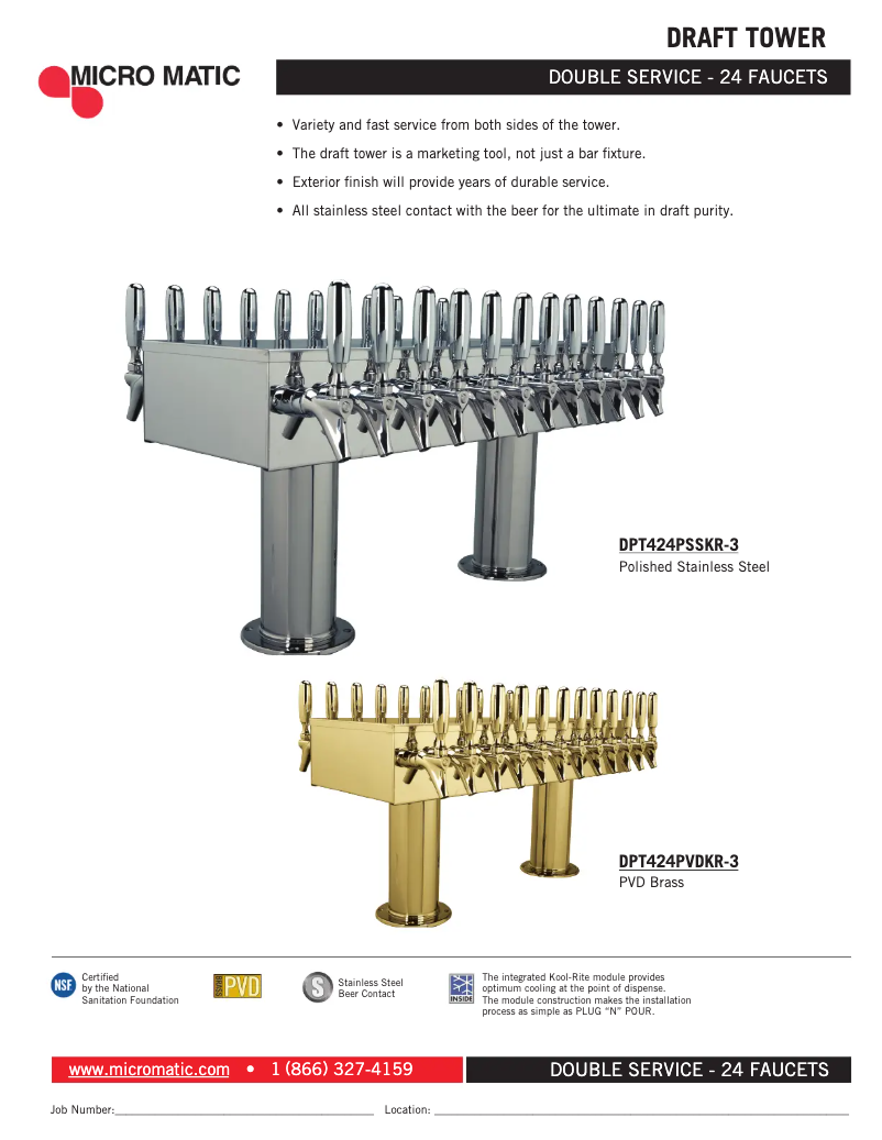 Página 1 del manual Manual de usuario Micro Matic DPT424KR-3