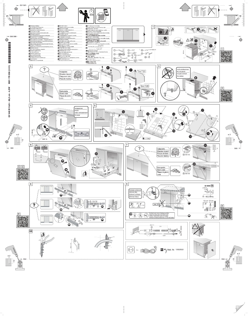 Page 1 de la notice Guide d'installation Bosch SHV2ITX22E