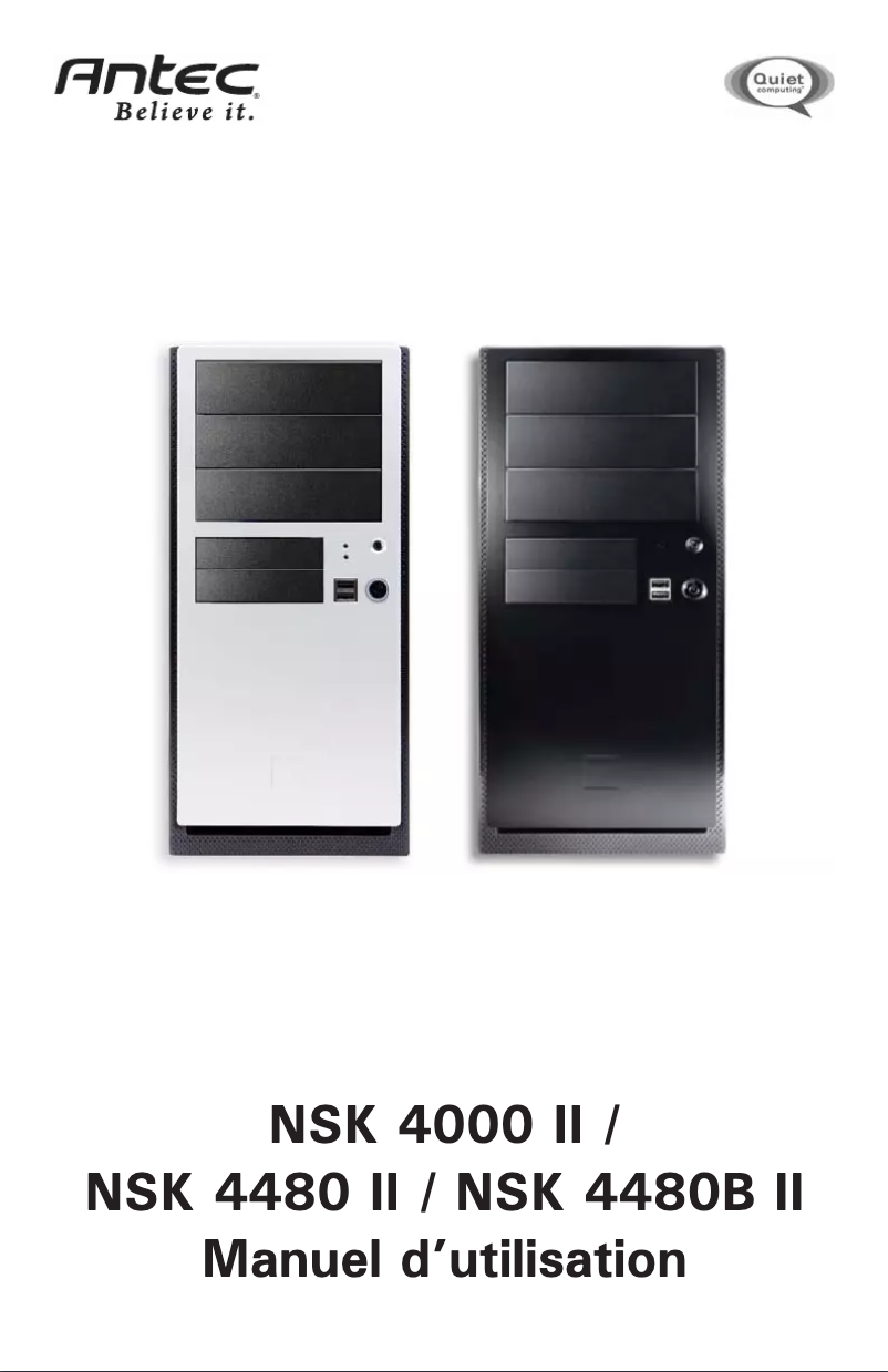 Page 1 de la notice Manuel utilisateur Antec NSK 4480BII