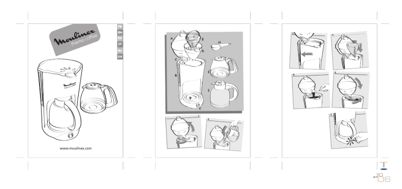 Page 1 de la notice Manuel utilisateur Moulinex CJ6005