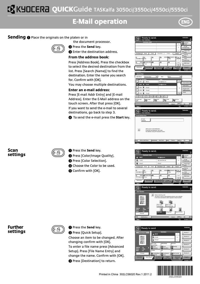 Page 1 de la notice Manuel utilisateur Kyocera TASKalfa 3050ci