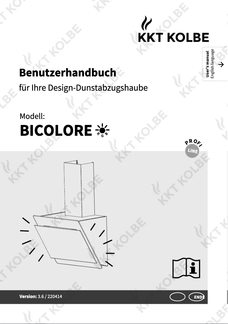 Page 1 de la notice Manuel utilisateur KKT Kolbe BICOLORE607SM