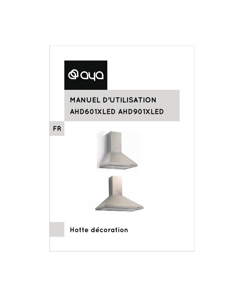 Page 1 de la notice Manuel utilisateur AYA AHD601XLED
